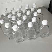 Butelki małe, setki 100 ml plus zakrętki, 40 sztuk