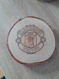 Manchester United. Plaster drewna dekoracyjny ozdobny