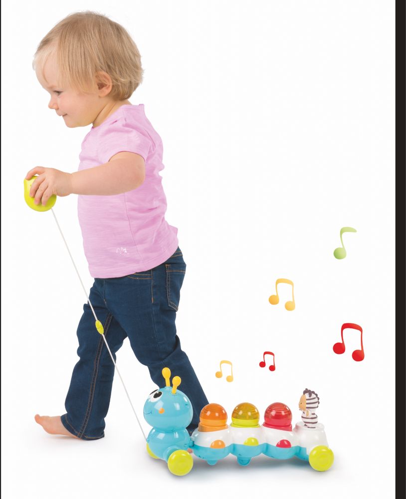 Іграшка-каталка Smoby Toys Cotoons гусениця