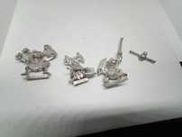 Goblin Chieftain+ Drummer + Standard metal Orcs and Goblins Warhammer