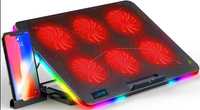 PODSTAWKA CHŁODZĄCA POD LAPTOP-A 12-16'' RGB LED + stojak na telefon