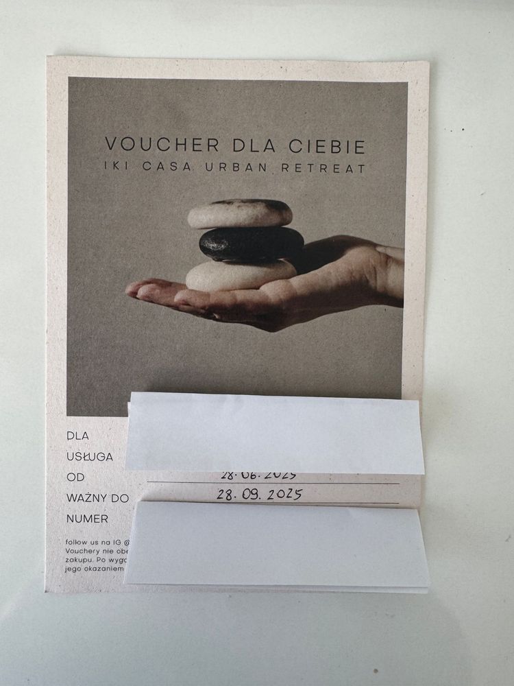 Voucher bon Masaz Kraków Iki Casa Urban Spa