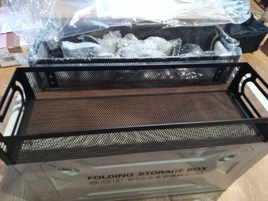 2 kosze podblatowe do biurka organizer kabli