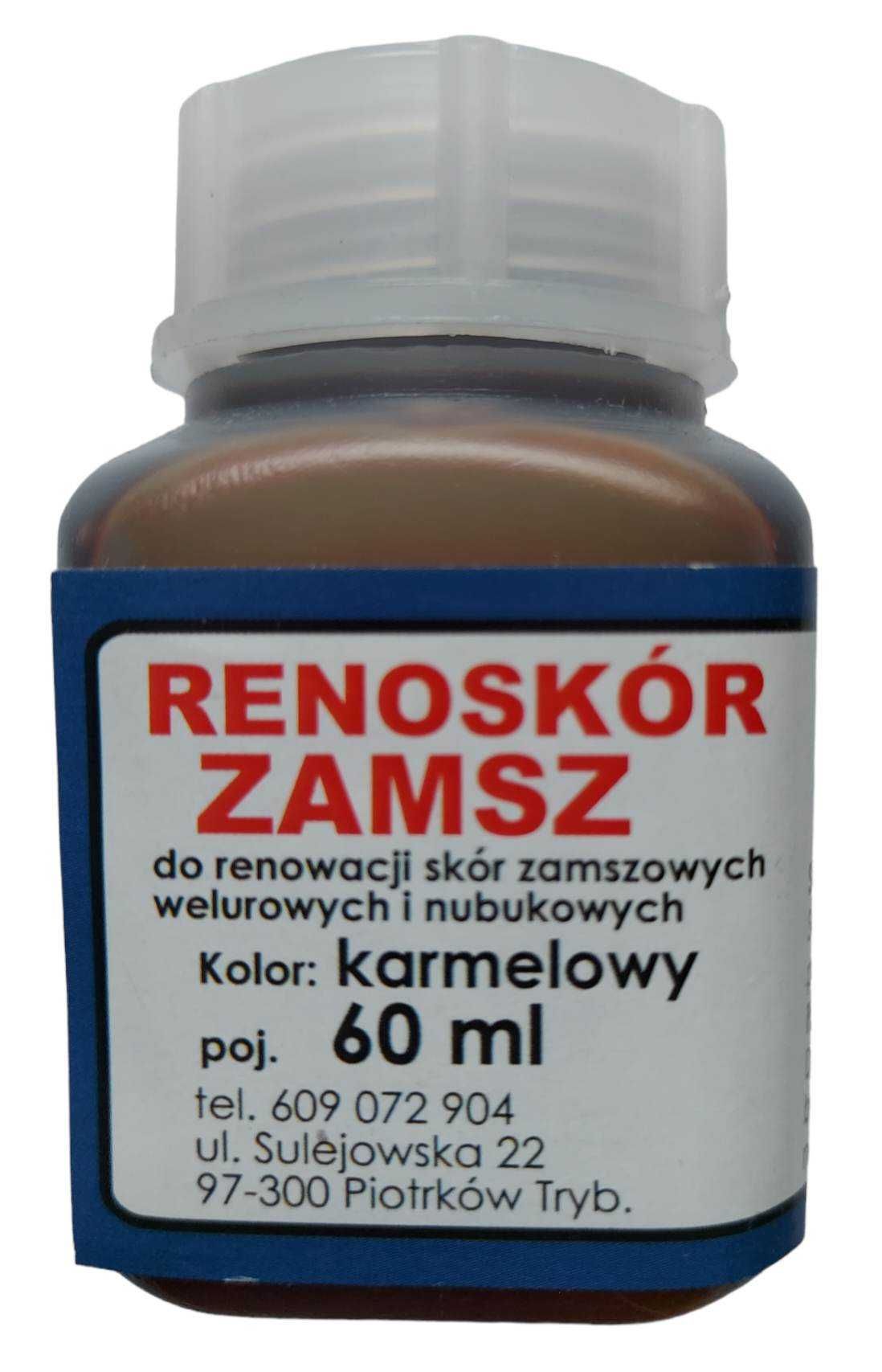 RENOSKÓR FARBA Lakier do zamszu Karmelowy