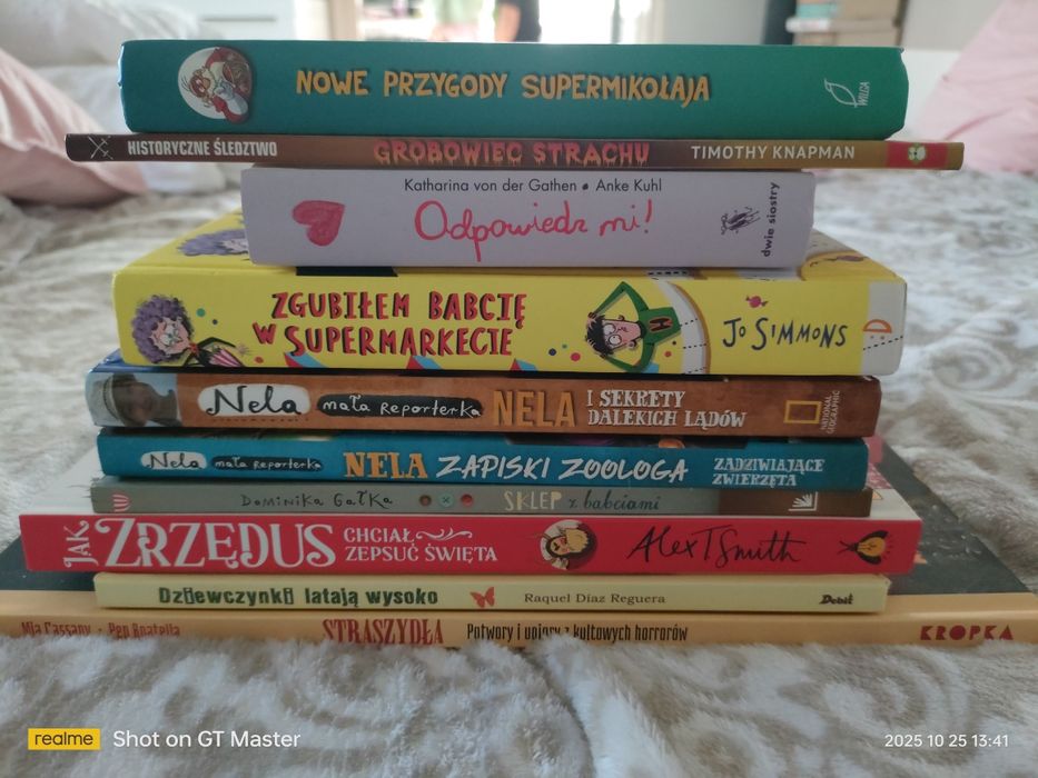 Zestaw książek dla dzieci zrzęduś straszydła Nela i inne