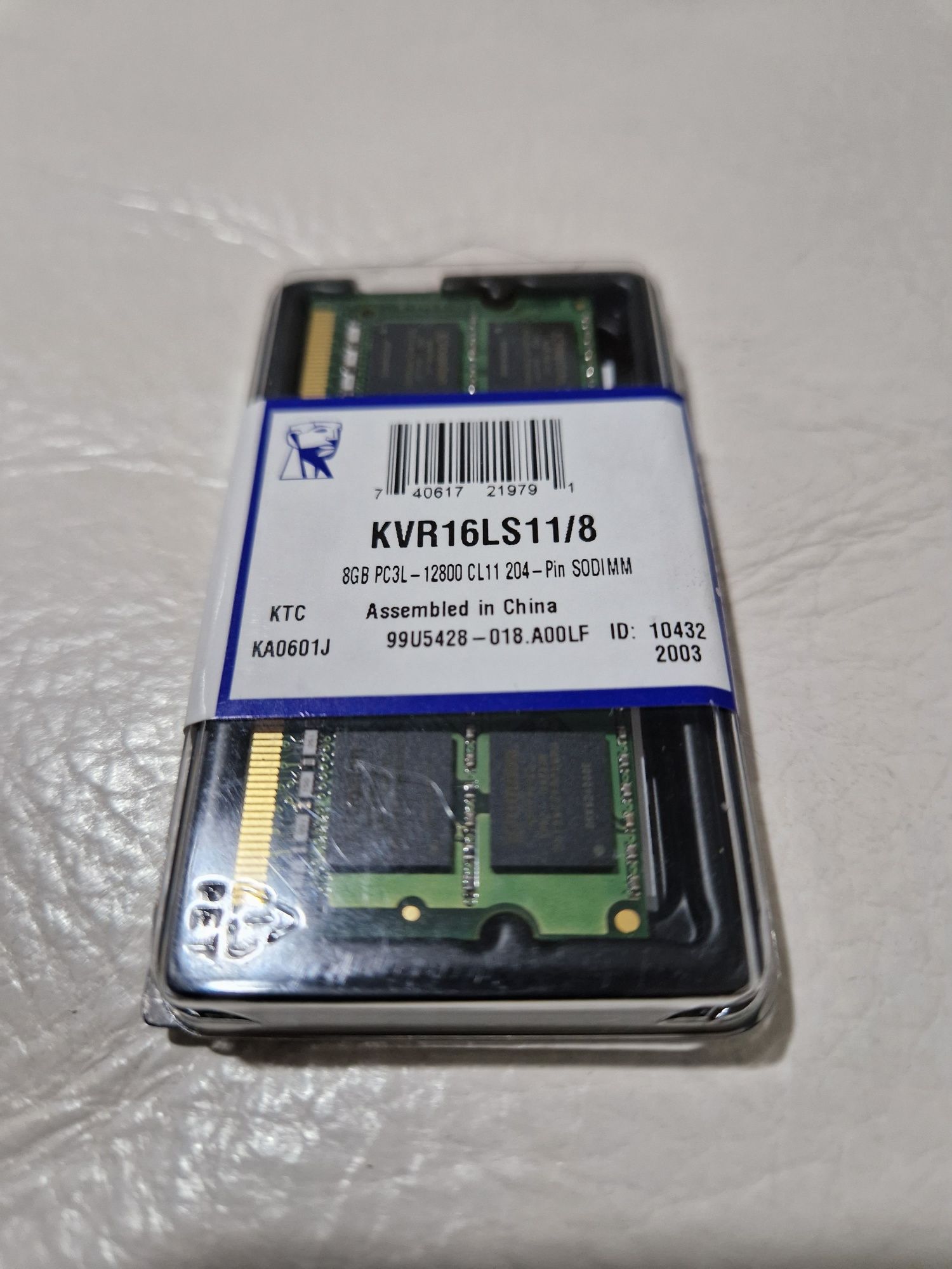 Memória RAM 8GB Kingston KVR16LS11/8 (DDR3).