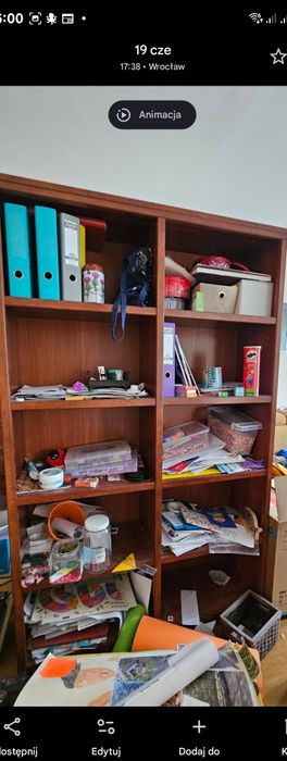 Regał Black Red White