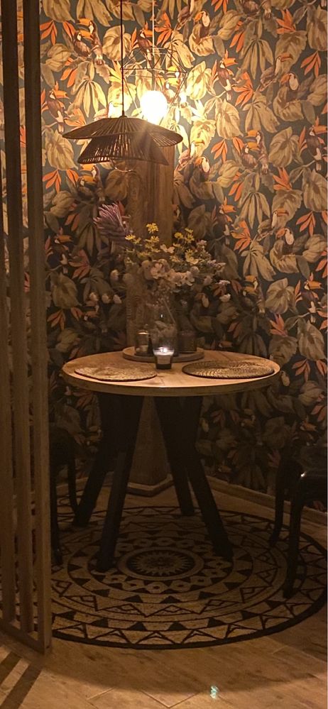 Stół z 2 krzesłami styl Glamour