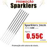 Sparkles de 70 centímetros preços  para quantidades