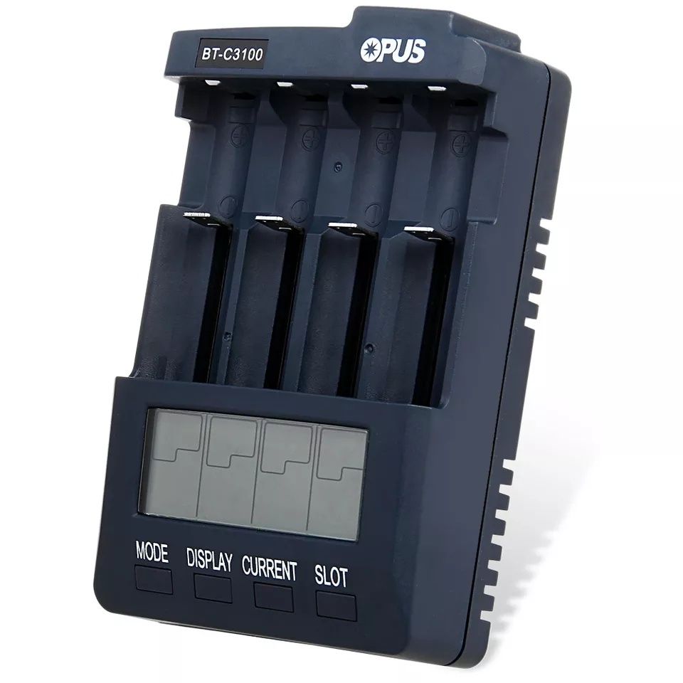 Универсальное зарядное устройство Opus BT-C3100 v2.2 на 4 аккумулятора