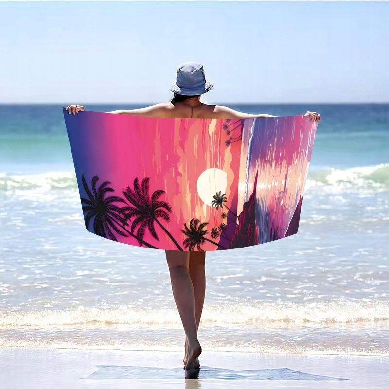 Ręcznik plażowy Szybkoschnący mikrofibra 70x140 kąpielowy Holiday duży