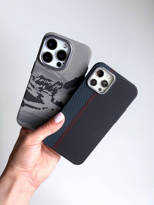 Чохол на Айфон 16 про макс з Магсейф | карбоновий чехол iphone pro max