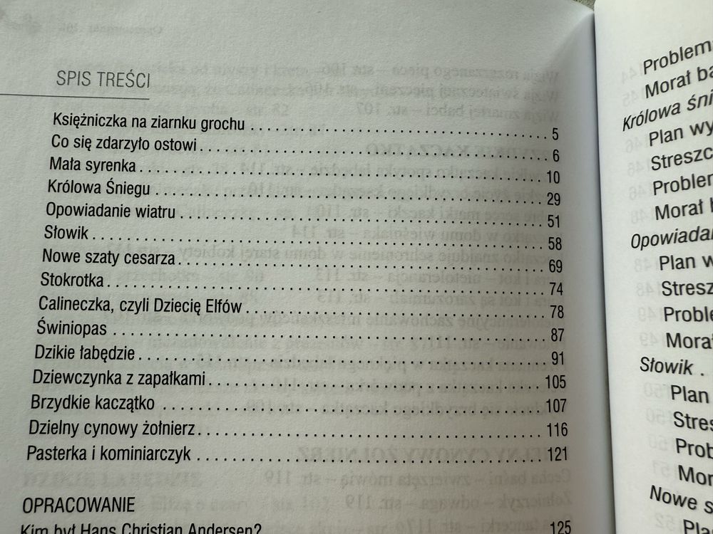 Lektura książka „Baśnie” Hans Christian Andersen opracowanie