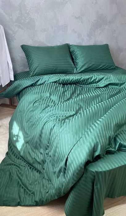 Premium Страйп Сатин Жакард Всі Розміри Оригінальна Туреччина Фабрика