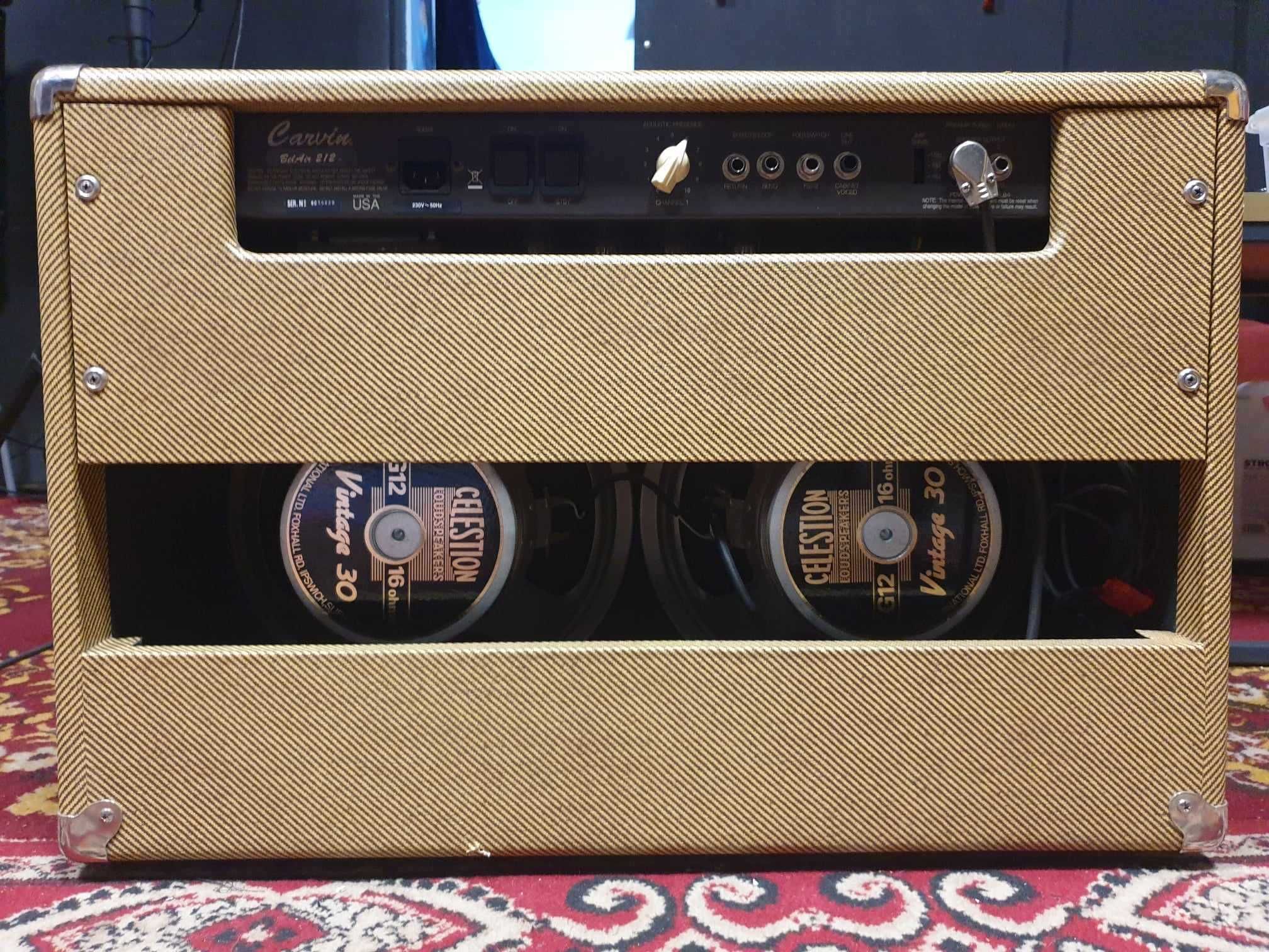 Wzmacniacz lampowy Carvin Belair 212, Celestion Vintage 30 + Case