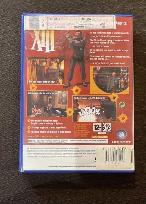 Jogo Play Station 2 -  XIII