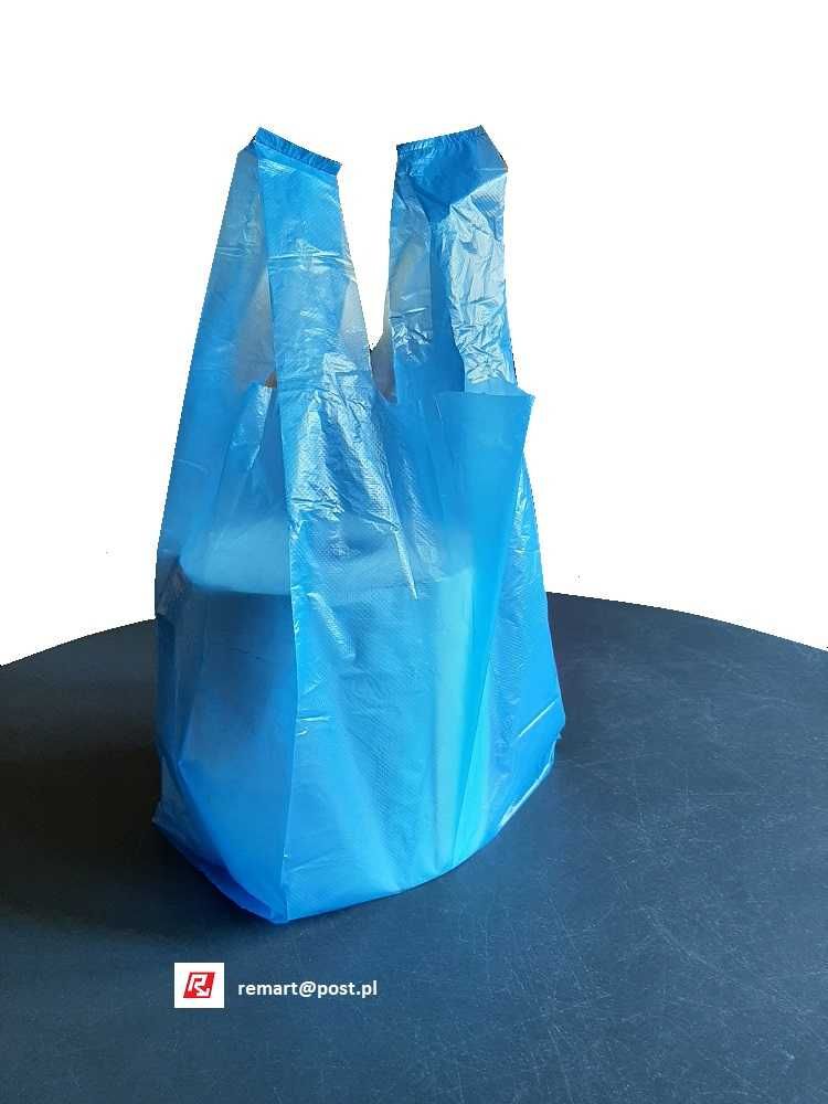 reklamówki 5 kg niebieskie - 2 opakowania po 100 sztuk