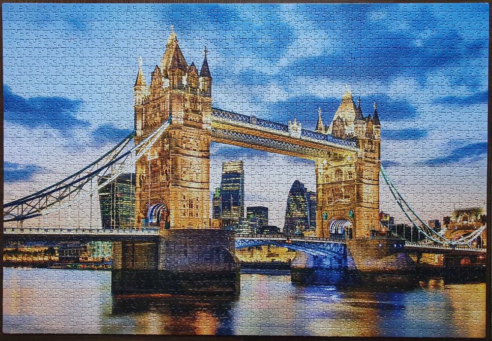 Puzzle 2000 Clementoni / Tower Bridge / ułożone, wszystkie elementy