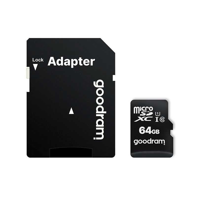 NOVO Cartão de Memória Goodram 64GB / 128GB micro SD XC UHS-I Class 10