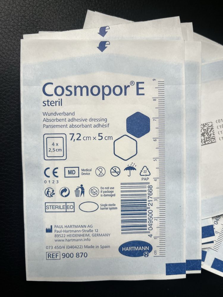 COSMOPOR E Steril opatrunek plaster 7,2x5 cm,  23szt