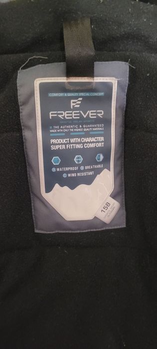 Гірськолижна куртка дитяча Freever AF 21688 сіра