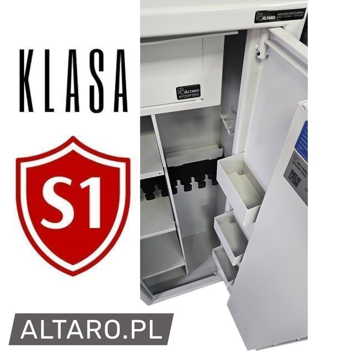 Szafa S1 na BROŃ długą i krótką • 8szt (4+4) • Sejf na amunicję ALTARO