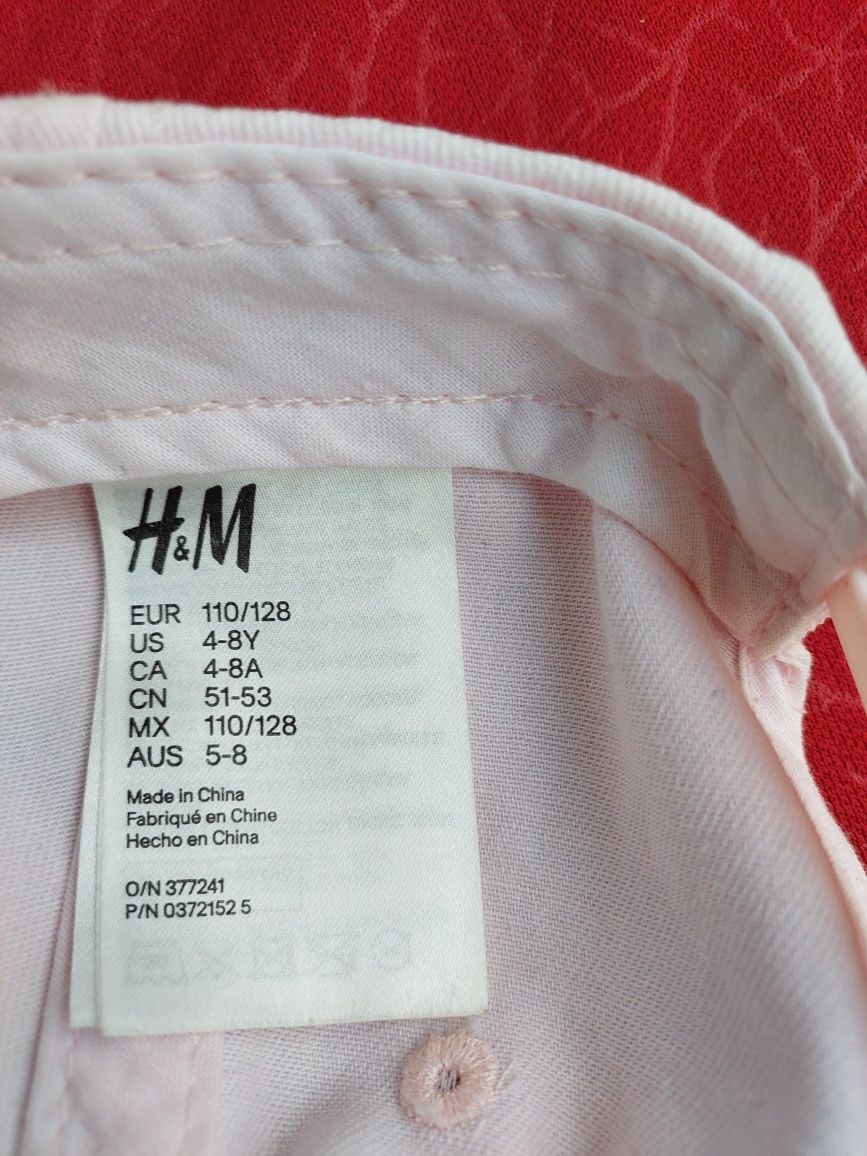 Czapka z daszkiem różow NY New York-H&M- 5-8 lat–110-128cm InPost
