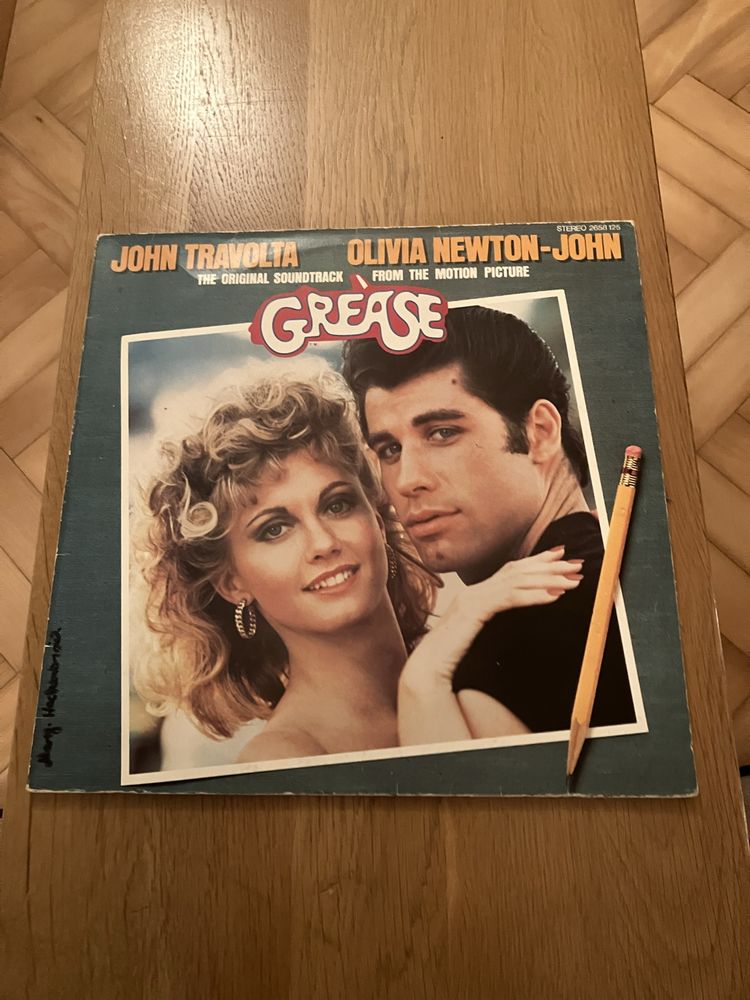 Grease, muzyka z filmu, Travolta, Olivia Newton- winyl