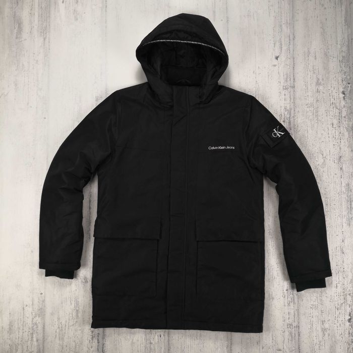 Calvin Klein męska kurtka Parka S zimowa okazja ciepła