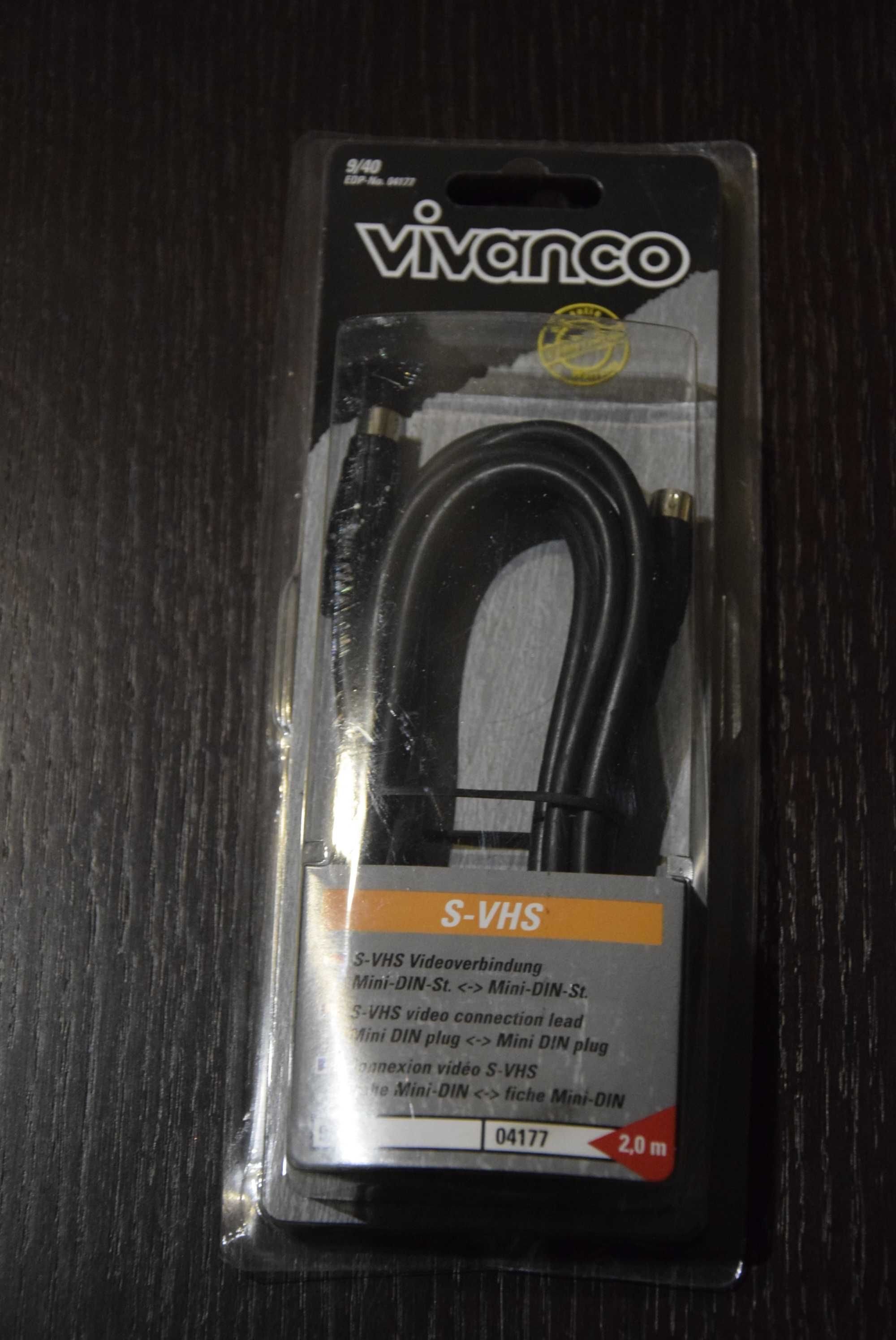 Kabel Vivanco łącznik video S-VHS 2 metry