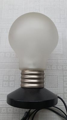 Lampka ze szklanym kloszem - industrialna