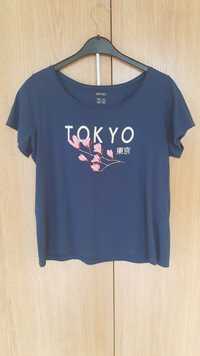 Bluzka koszulka t-shirt granatowa TOKYO