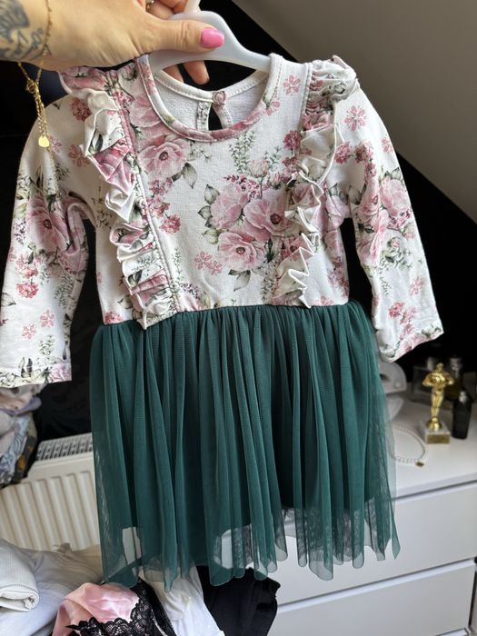 Sukienka dla dziewczynki szyta na zamówienie 86