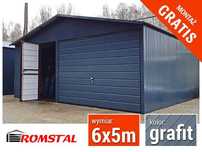 GRAFITOWY  Garaż Blaszany | Garaże Blaszane | Magazyn – ROMSTAL*