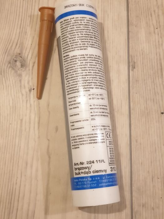 Silikon beko buk + dąb ciemny