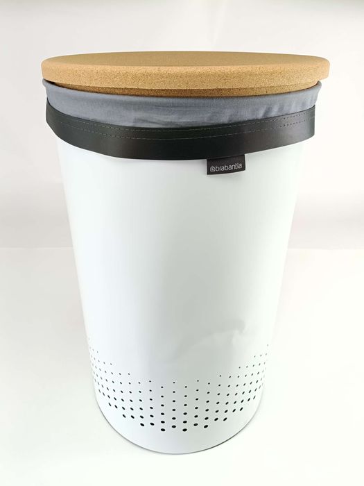 Kosz wolnostojący na pranie Brabantia 60l biały, Stal Nierdzewna
