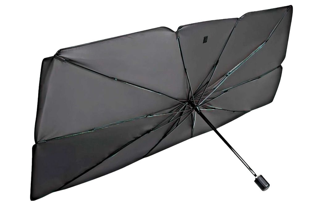 Сонцезахисна шторка парасолька на лобове скло в авто