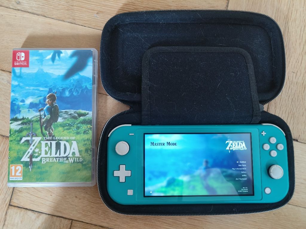 Nintendo Switch Lite z pokrowcem + gra Zelda: BOTW