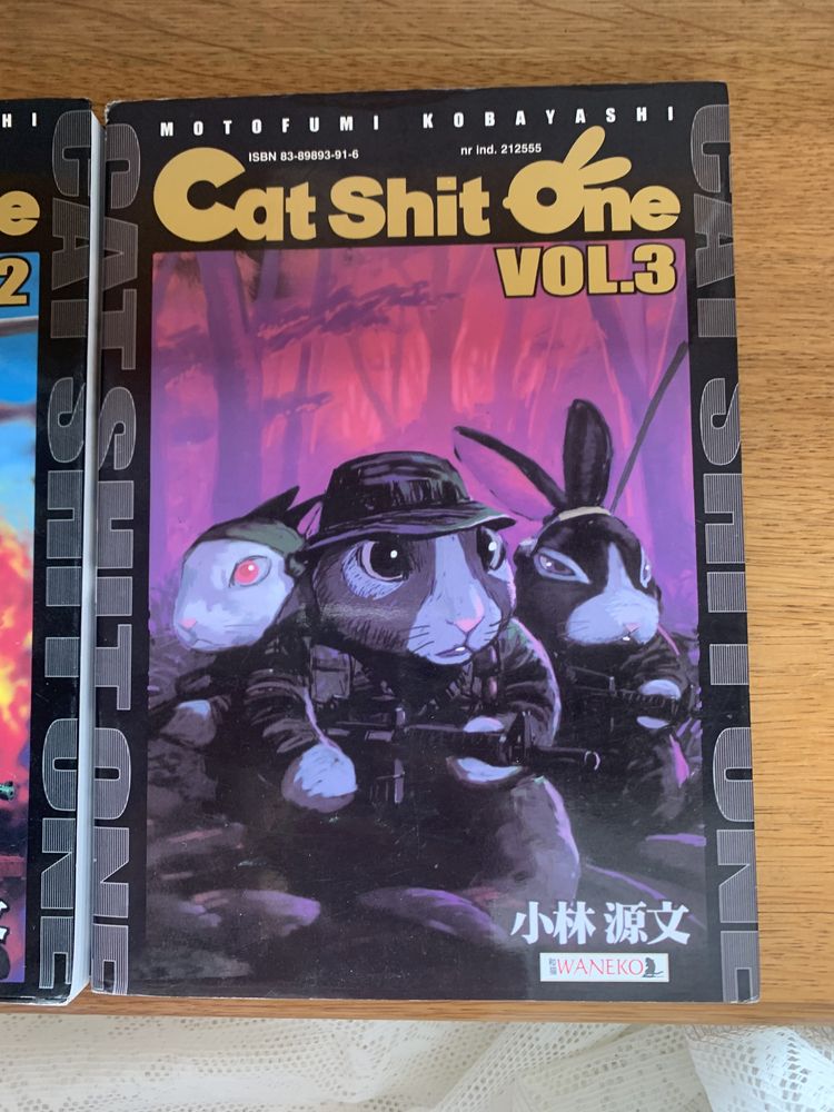 Komiksy książki Cat Shit One 3 części