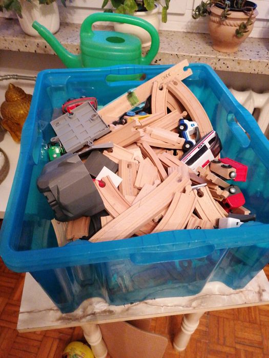 Tor drewniany składany wiele kompletów w jednym