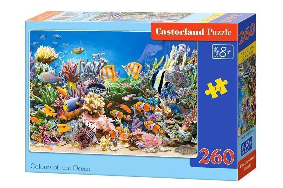 Puzzle 260 elementów. Kolory oceanu. Castorland