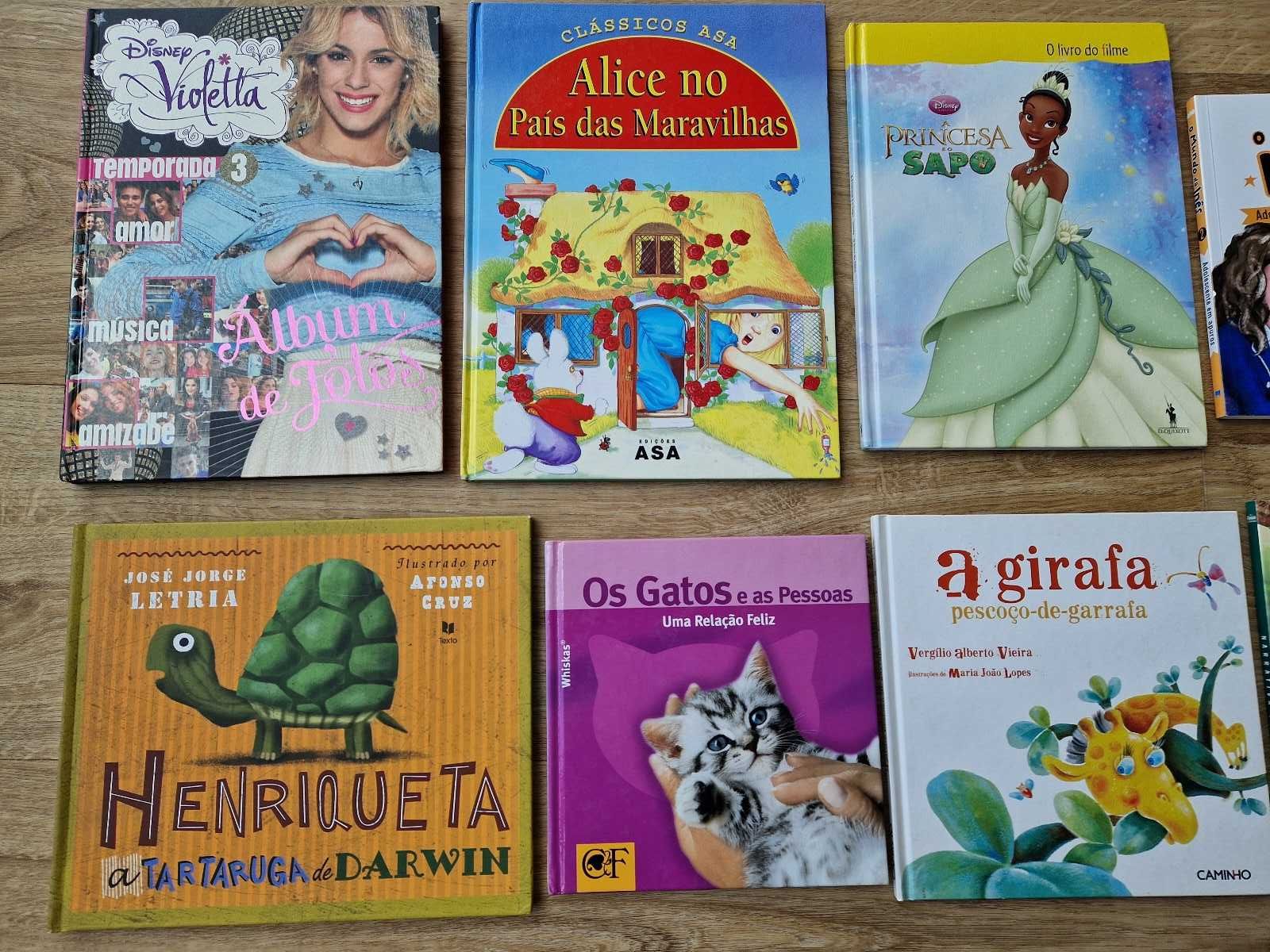 Vários livros infantis (6-12 anos) (2-5 euros cada)