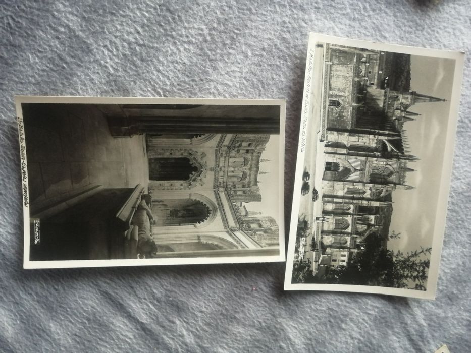 2 postais fotografia muito antigos de Batalha