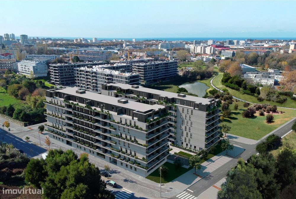 Apartamento T3 NOVO com piscina em Condomínio Fechado em Ramalde Porto