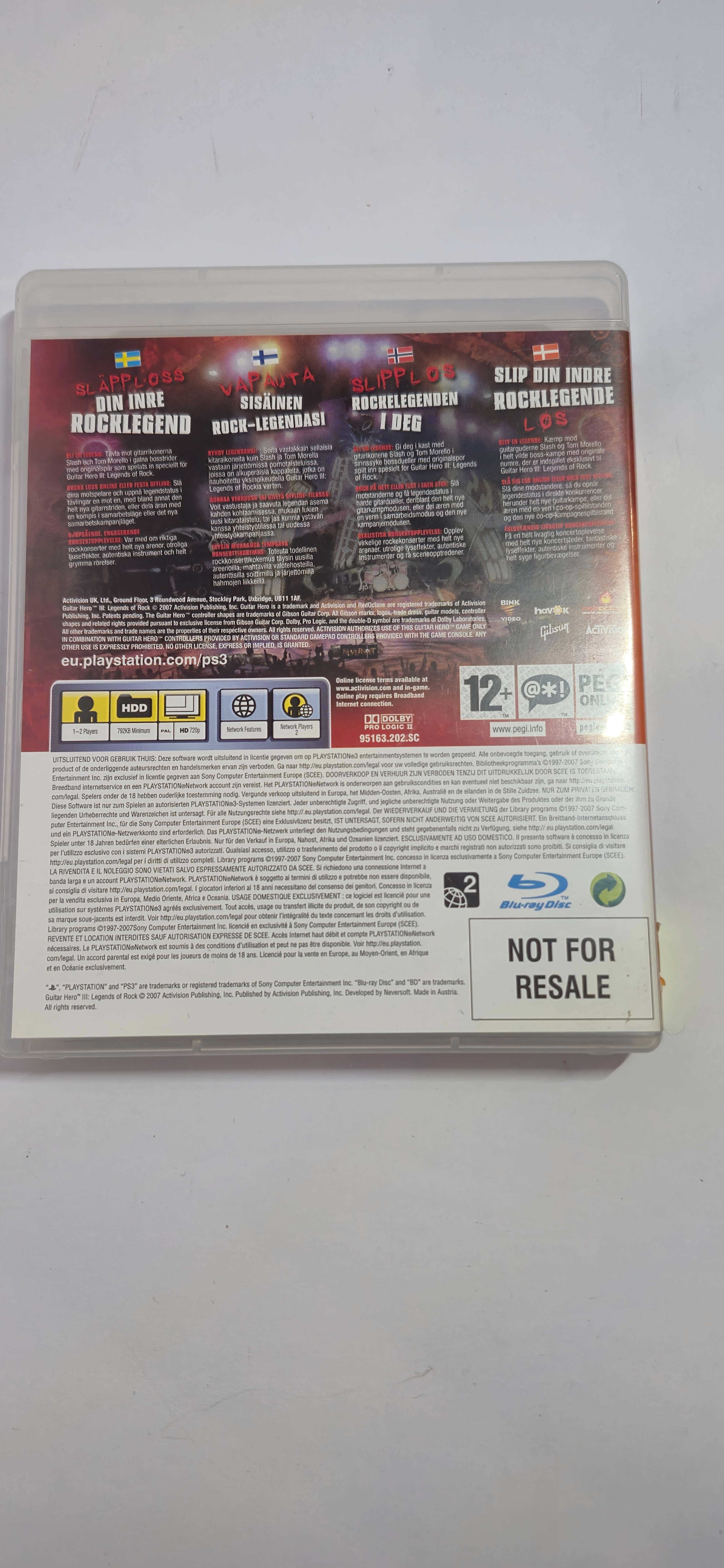 *** Gra Guitar Hero III * PlayStation 3 * Komis Easy Cash ***
