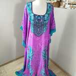 Długa sukienka maxi kimono nietoperz