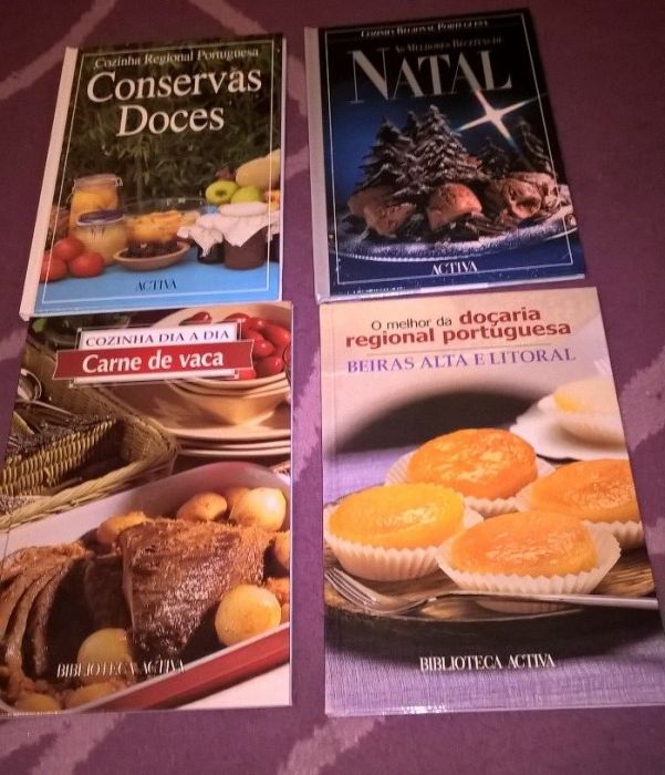 Livros de receitas 4 unidades
