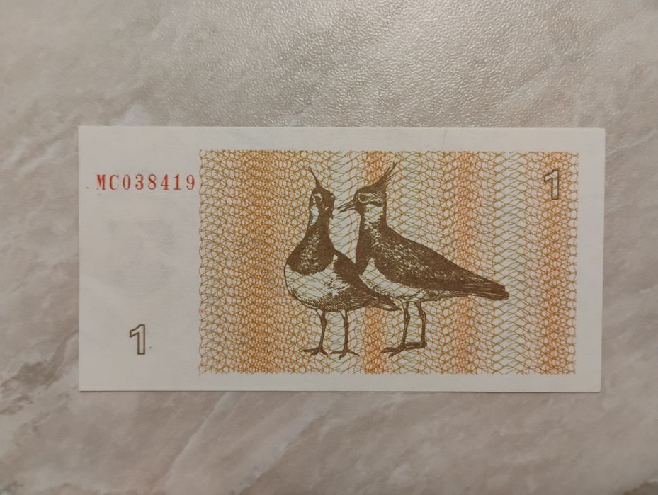 Banknot Litwa - 1 talonas z 1992 r.