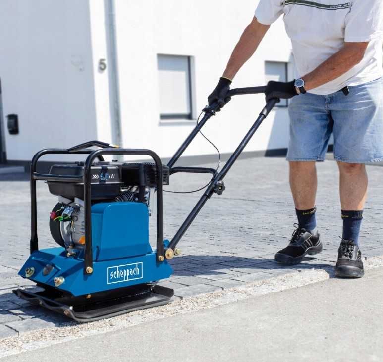 Zagęszczarka Gruntu SCHEPPACH Spalinowa 60KG 15kN do Kostki Drogi