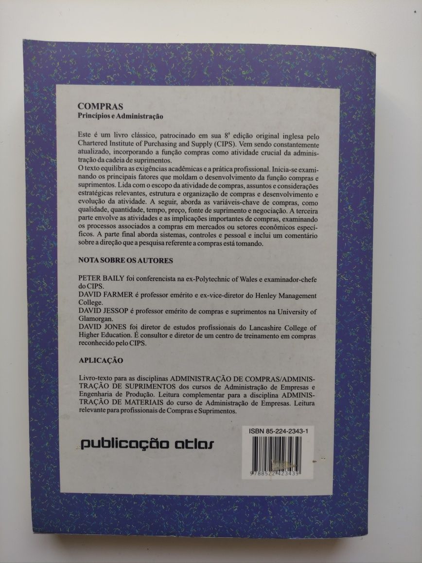 Compras: Princípios e Administração